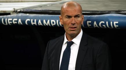 It was a tense night for Zinedine Zidane