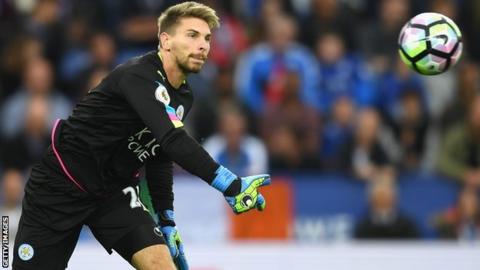 Ron-Robert Zieler played in Leicester's 3-0 win against Burnley on Saturday