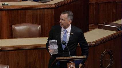 U.S. Rep. David Jolly of Florida brought a jar of Aedes aegypti mosquitoes to the U.S. House floor to make a point about Zika funding. Fed Net via Inform