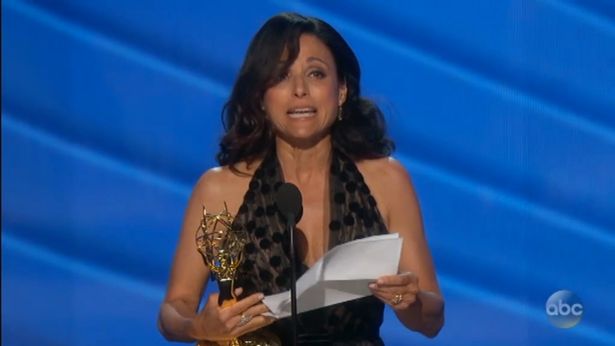 Julia Louis Dreyfuss reveals her father died two days ago during emotional Emmys acceptance speech