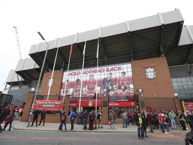 The entrance to Anfield