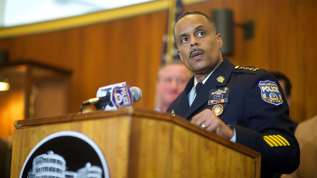 Philadelphia Police Commissioner Richard Ross addresses media at a press conference in January