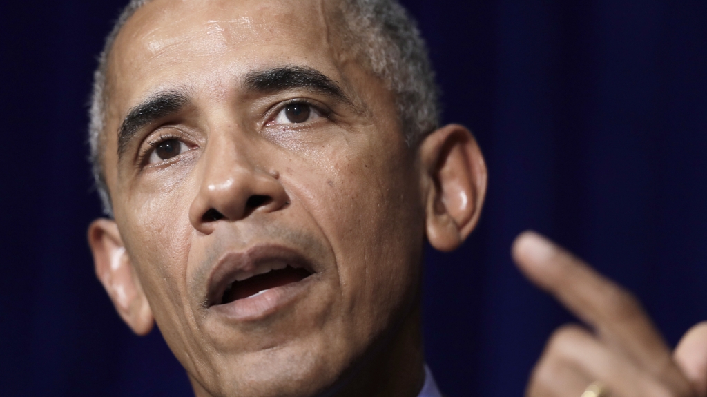 President Obama speaks during a news conference in Vientiane Laos Thursday