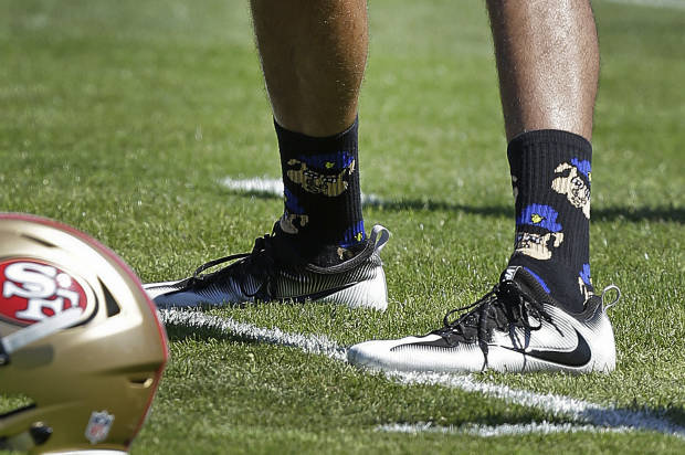 Kaepernick's protest of 'rogue cops&#039 extends to socks