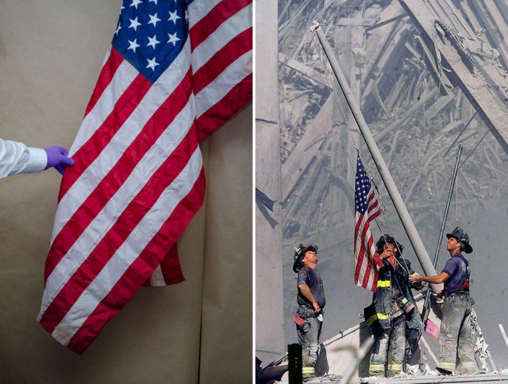 Long-lost 9/11 flag an enduring mystery will go on view at museum