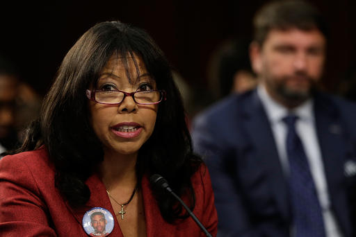 Lucia Mc Bath of Atlanta Ga. mother of Jordan Davis testifies during a Senate Judiciary Committee hearing on'Stand Your Ground laws