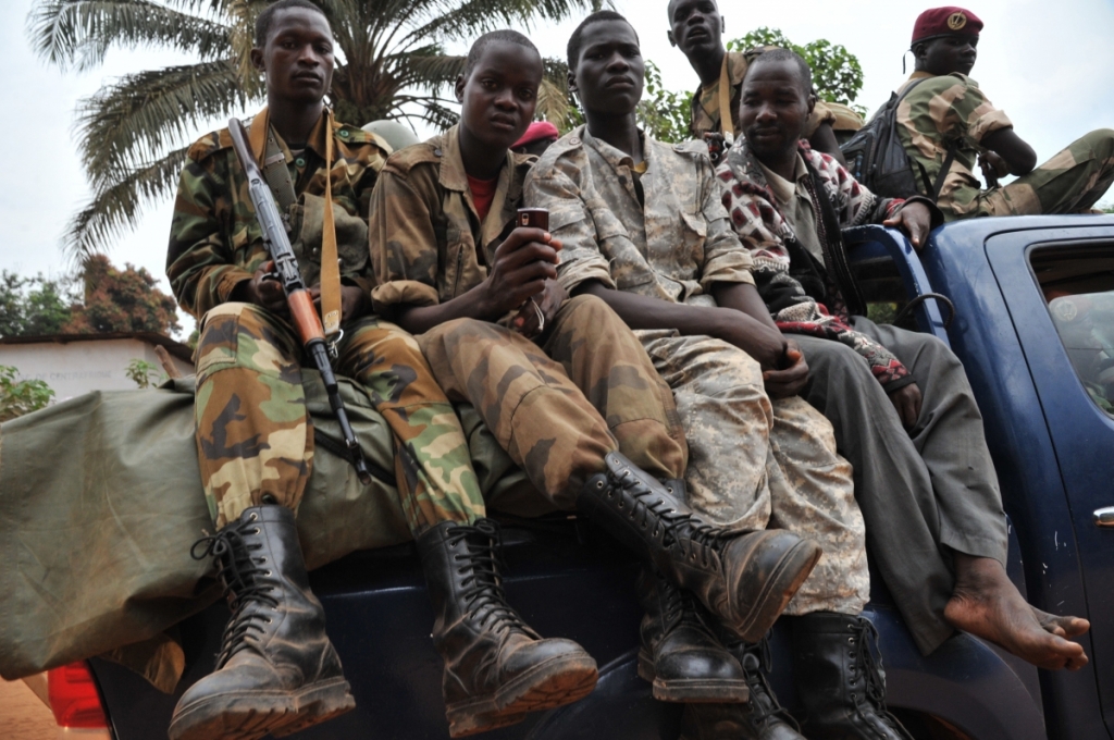 Seleka fighters in Central African Republic