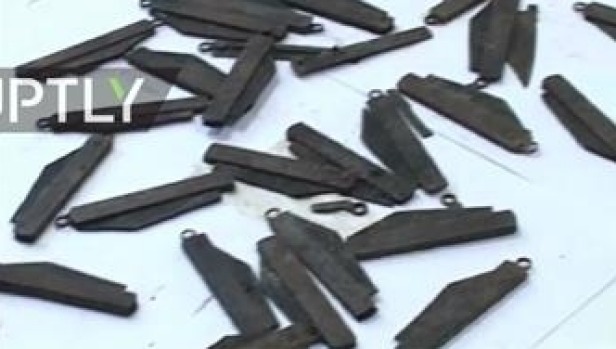 40 knives were removed from a policeman's stomach after he ate them over the course of several months