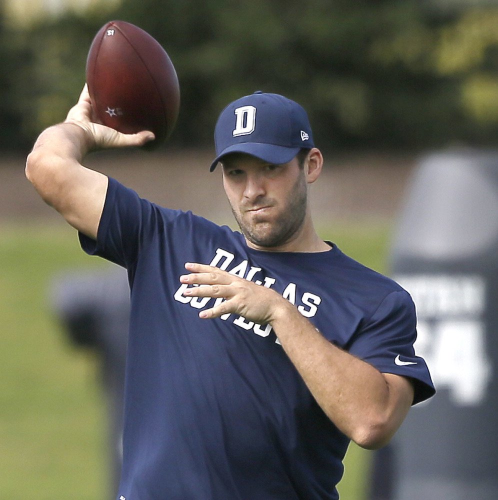 Cowboys quarterback Tony Romo is back at practice this week but is returning to football in his long-term best interest