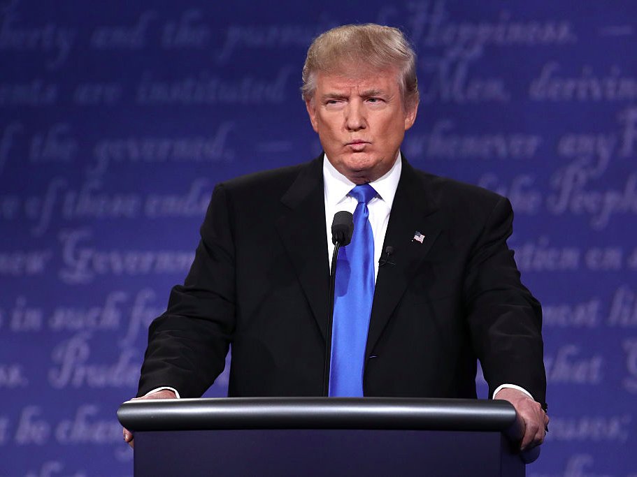 Donald Trump at the first presidential debate in New York.   Win McNamee  Getty Images