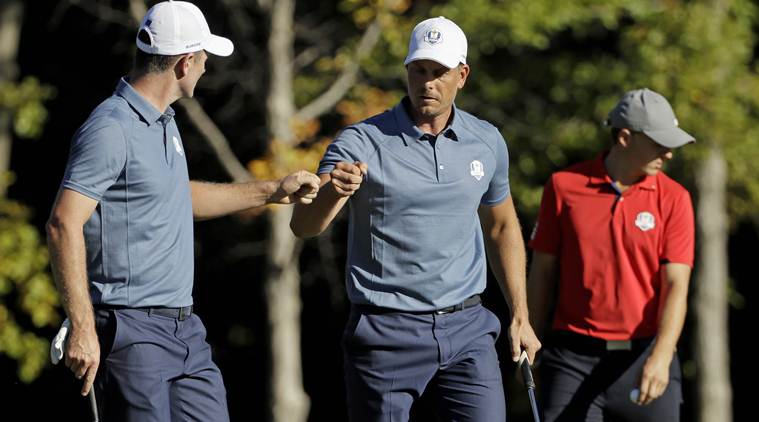 Justin Rose and Henrick Stenson set the tone at the top of the order with a commanding 5&4 victory