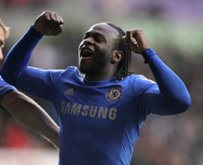 Moses scores in Chelsea's rout of Leicester