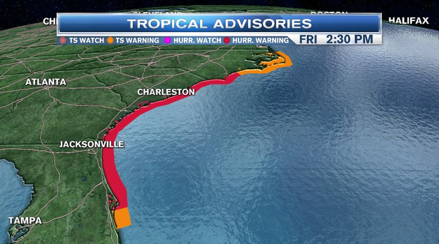 Hurricane Matthew forecast to move along Atlantic Coast; new Tropical Storm Nicole forms