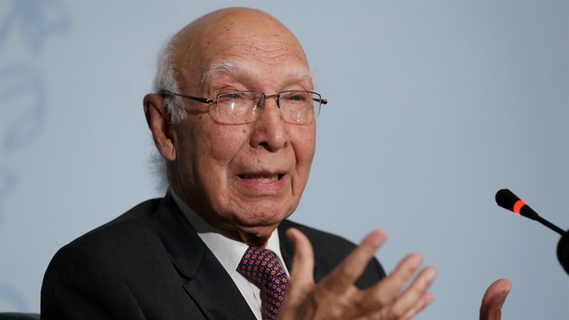 If India revoked the treaty Sartaj Aziz foreign policy adviser to PM Nawaz Sharif said Pakistan would treat that as'an act of war or a hostile act against Pakistan