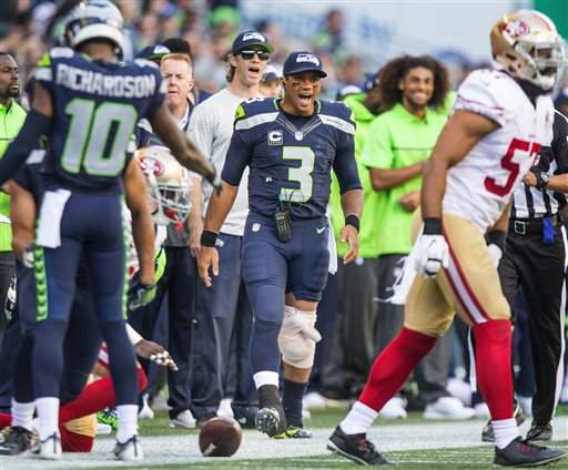 Russell Wilson leaves game after suffering horrible leg injury