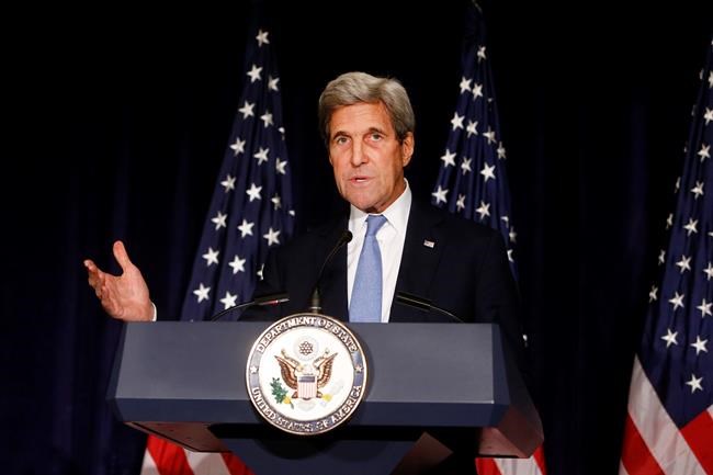 Secretary of State John Kerry speaks in New York. The State Department says the U.S. is suspending bilateral contacts with Russia over Syria. That comes after last week's threat by Kerry to suspend contacts