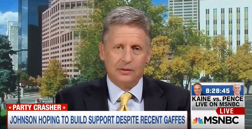 Msnbc gary johnson