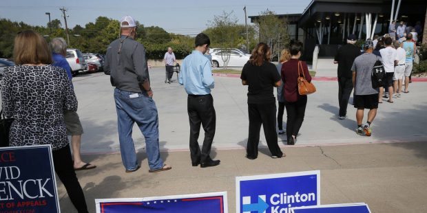 Early voting hectic, but not setting records in county