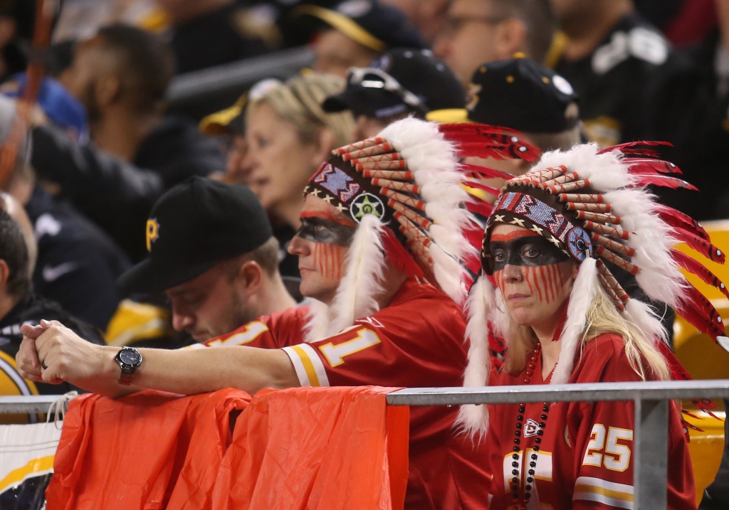 Oct 2 2016 Pittsburgh PA USA Kansas City Chiefs fans look on against the Pittsburgh Steelers during the second quarter at Heinz Field. Mandatory Credit Charles LeClaire-USA TODAY Sports