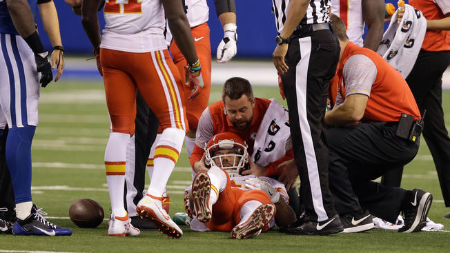 Associated Press Alex Smith exits with concussion in Chiefs win over Colts