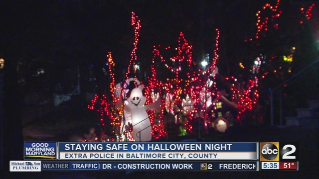 Baltimore police offer tips for Halloween safety.                      WMAR