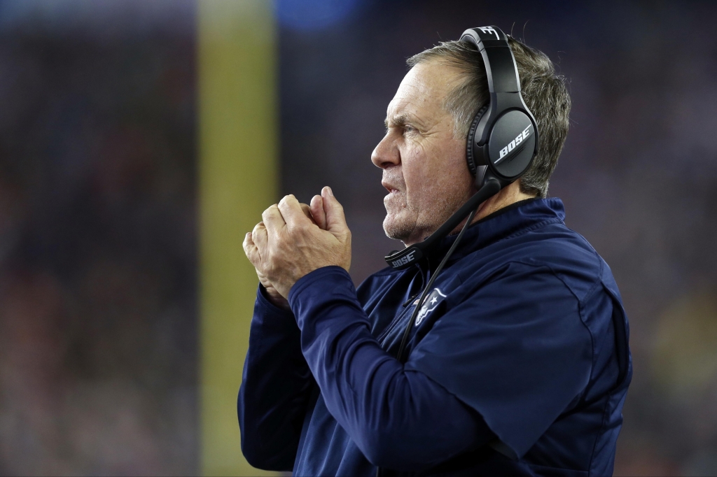 Bill Belichick Baffled by Seahawks 2 Point Try Rest of World Baffled by His Winter Hat