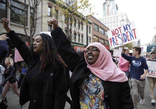 Students walk out of Md. high school to protest Trump