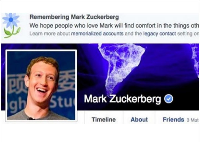 Facebook Accidentally Declares Founder Mark Zuckerberg Dead Along With Millions