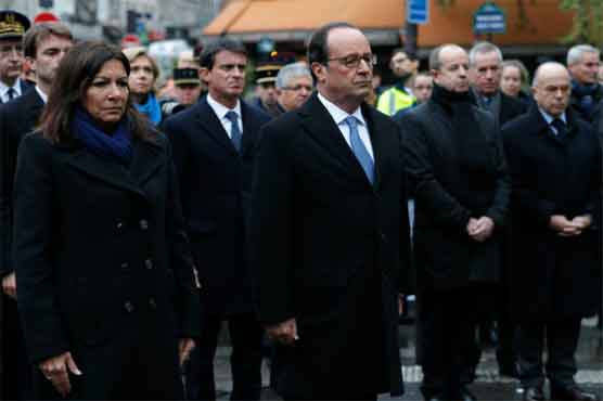 France on Sunday marked the first anniversary of the Paris attacks with somber ceremonies