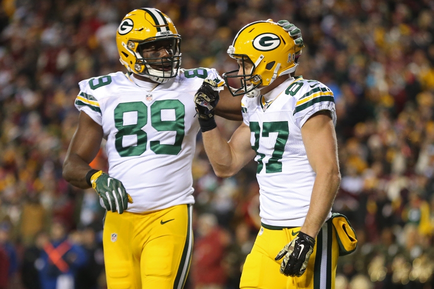 Green Bay Packers tight end Jared Cook is worth considering from the waiver wire Week 12. Mandatory Credit Geoff Burke-USA TODAY Sports