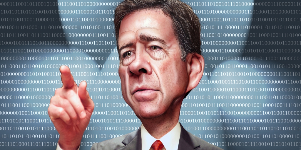 James Comey caricature