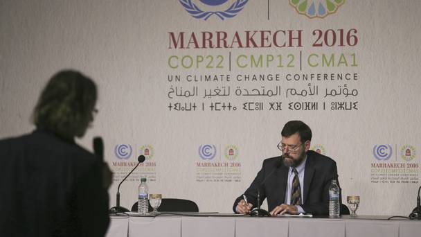 State Department special envoy for climate change Jonathan Pershing at the COP22 conference in Morocco