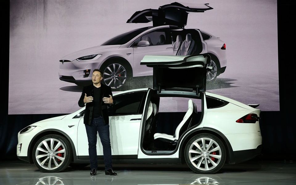 Tesla Debuts Its New Crossover SUV Model Tesla X