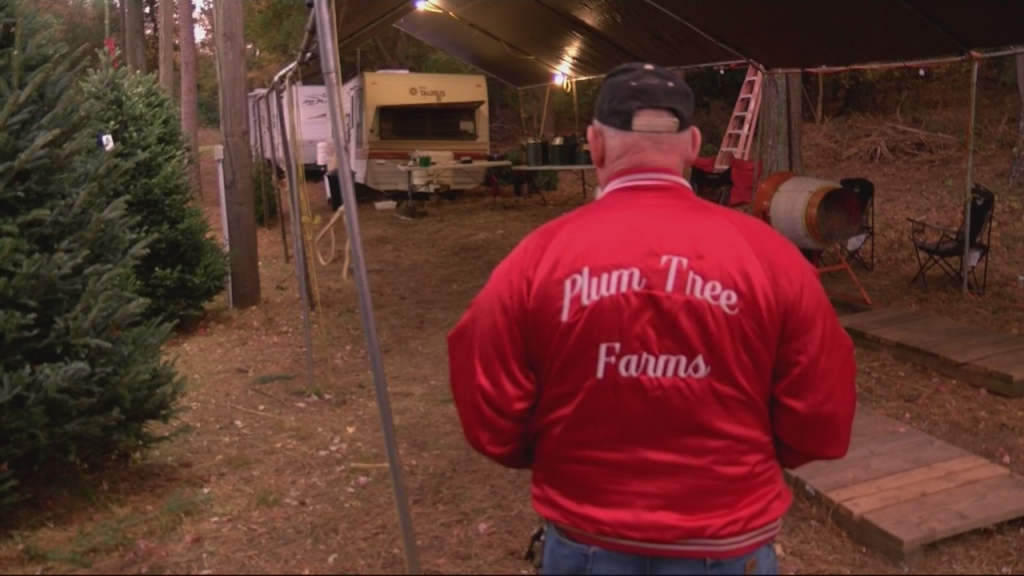 Plum Tree Farms has put thousands of Christmas tress in homes across the area for three decades now but to do that the men who work there have to give up holiday time with their own families back home in North Carolina