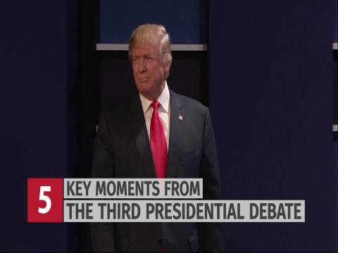 Trump v Clinton Highlights from the third and final presidential debate