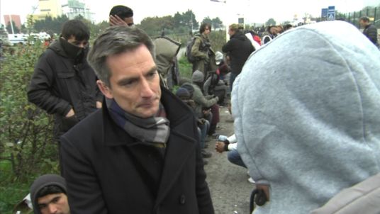 Anonymous Calais jungle resident speaks to Sky presenter