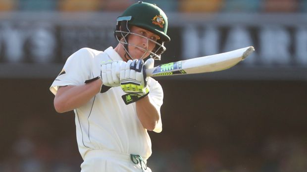 Swing and a miss Nic Maddinson leaves the field after being dismissed on day three