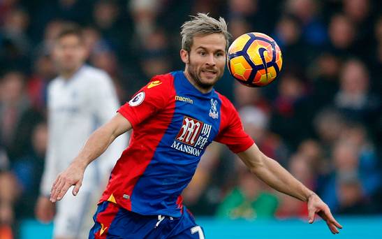 Crystal Palace's Yohan Cabaye in action