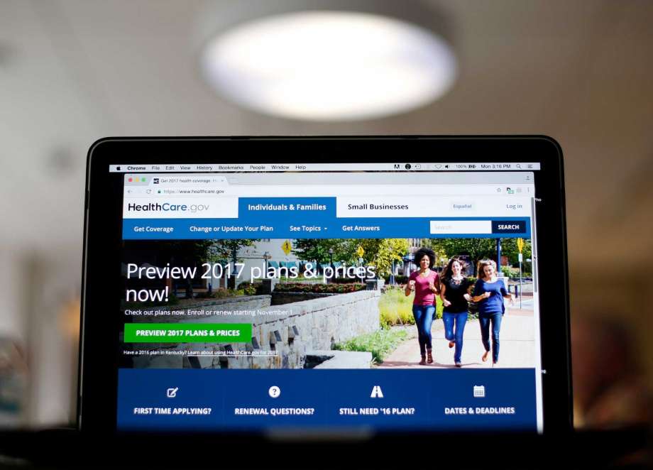 2017 website home page on display in Washington. Health insurance experts say the decision to buy 2017 coverage on the Affordable Care Act’s public exchanges shouldn’t boil down to a gam