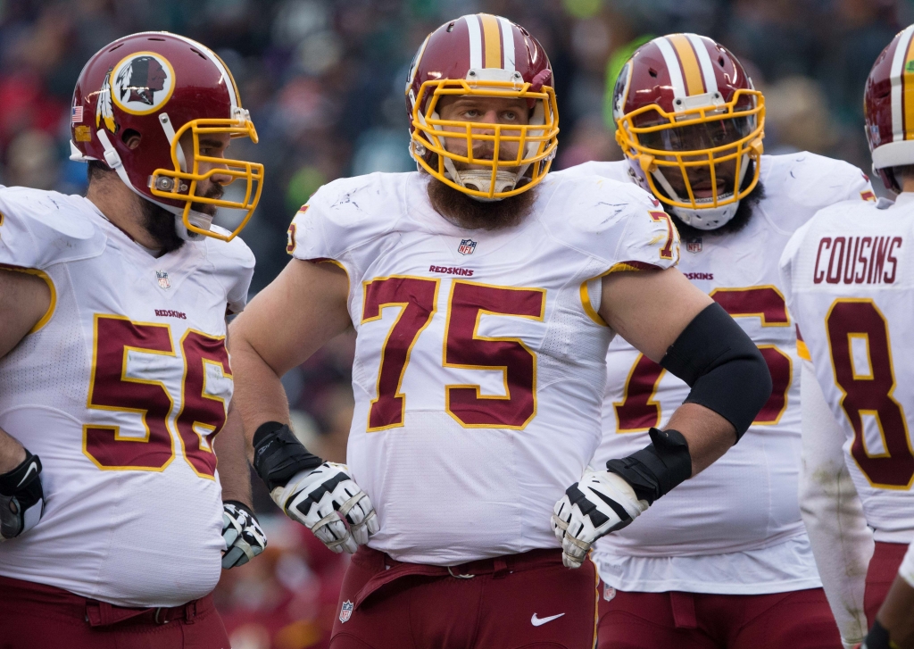 Dec 11 2016 Philadelphia PA USA Washington Redskins offensive guard Brandon Scherff in a game against the Philadelphia Eagles at Lincoln Financial Field. The Washington Redskins won 27-22. Mandatory Credit Bill Streicher-USA TODAY Sports