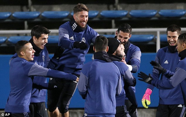 Sergio Ramos has been back in training with Real Madrid ahead of the Club World Cup final