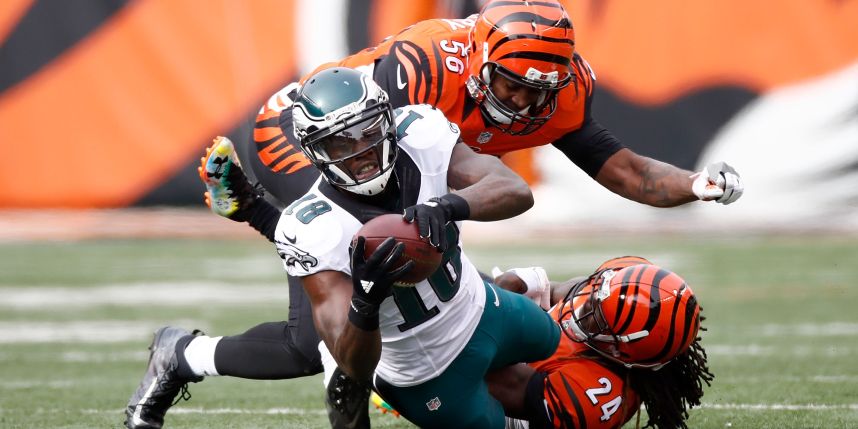 The Eagles got bad news when they lost Dorial Green Beckham in Sunday's second half to a rib injury