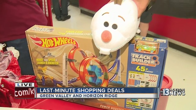 Those who waited until late to start shopping for Christmas are finding deals around Las Vegas valley and online. KTNV