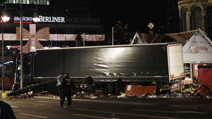 Local Police on High Alert After Truck Runs into Crowded Christmas Market in Berlin Killing At Least A Dozen People