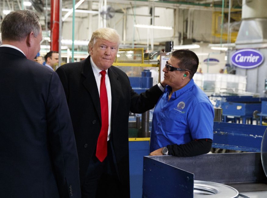 President-elect Donald Trump toured the Carrier factory in Indianapolis Ind. on Thursday Dec. 1 after taking credit for a deal to save hundreds of jobs there