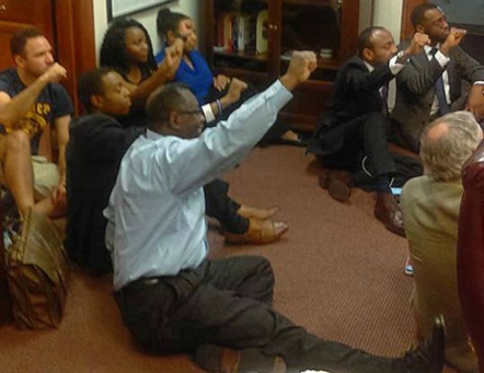 Alabama occupiers at Sessions’ Mobile Ala. office