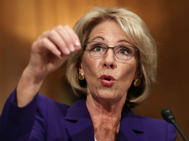 Betsy DeVos Donald Trump education Senate