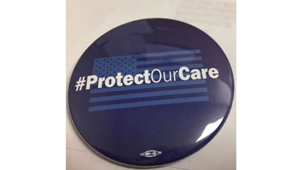 House Democrats who decided to attend Friday's inauguration say they plan to sport pins to show their support for Obamacare