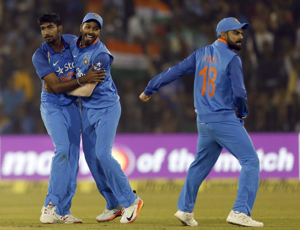 Indian team on the field