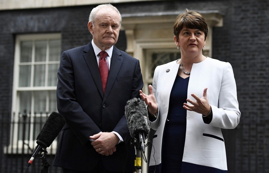 Arlene Foster and Martin Mc Guinness northern ireland